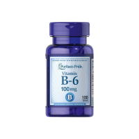 Вітамін Puritan's Pride Vitamin B6 (Pyridoxine Hydrochloride) 100 мг, 100 таблеток