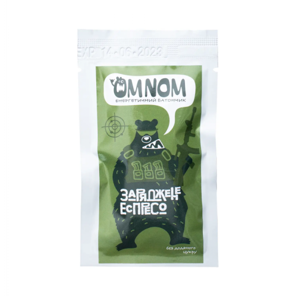 Батончик энергетический OMNOM (заряженный эспрессо) 50 г