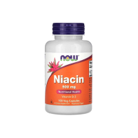 Вітамін B Now Foods Niacin, 500 мг, 100 капсул