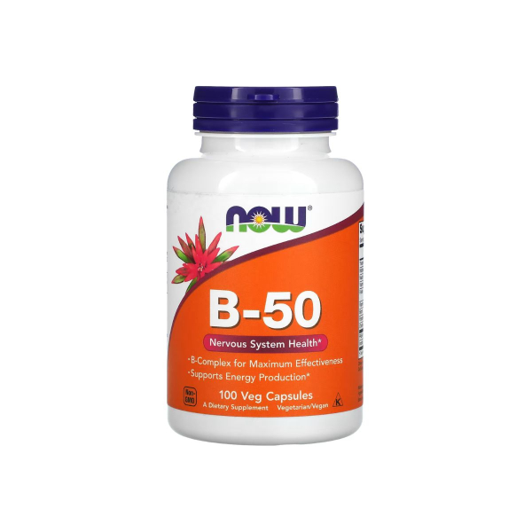 Вітаміни Now Foods B-50 VCAPS, 100 капсул