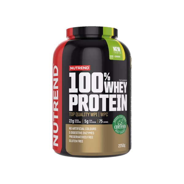 Протеин Nutrend 100% Whey Protein (киви + банан) 2250 г