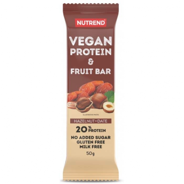 Протеїновий батончик Nutrend Vegan Protein Fruit Bar (фінік) 50 г