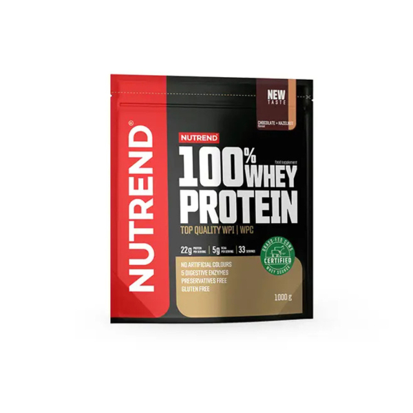 Nutrend 100% Whey Protein chocolate hazelnut 1000g