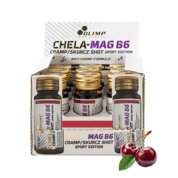 Магній та вітамін В6 Olimp Chela-Mag B6 Сramp Shot Sport Edition (вишня) 25 мл