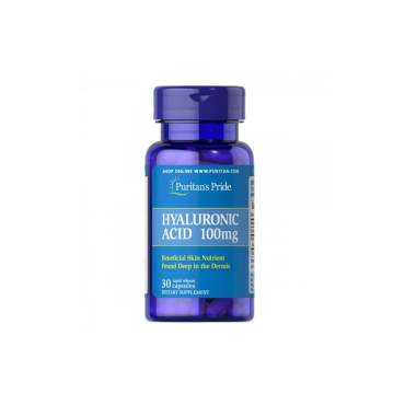 Гіалуронова кислота Puritan's Pride Hyaluronic Acid, 100 мг, 30 капсул