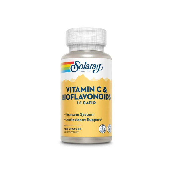 Вітамін Solaray Vitamin C with Bioflavonoids 1:1 Ratio, 100 капсул