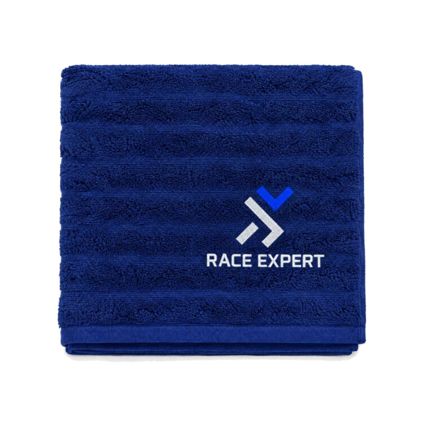 Банний рушник Race Expert Шарпей (темно-синій) 135 × 70 см