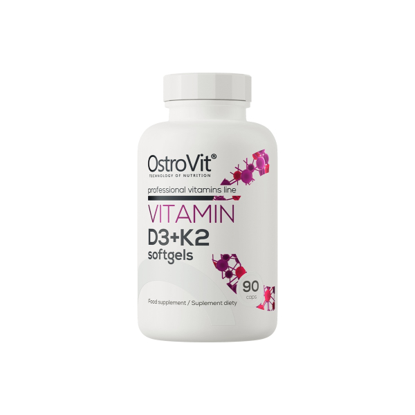 Вітамін D3+K2 OstroVit Vitamin D3+K2, 90 софтгелів