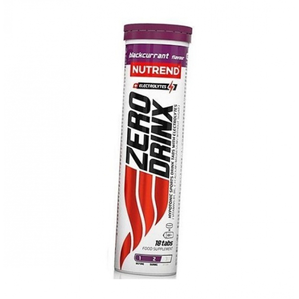 Изотоник в таблетках Nutrend Zero Drinx Tabs (черная cмородина) 18 таблеток