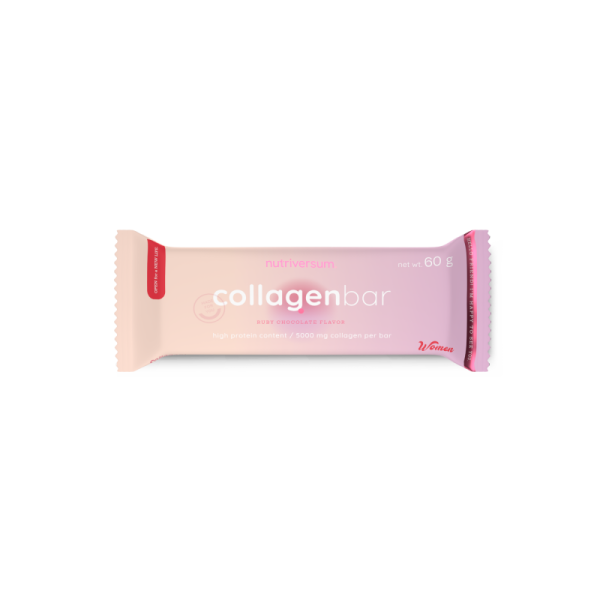 Протеїновий батончик з колагеном Nutriversum Collagen Bar (рожевий шоколад) 60 г