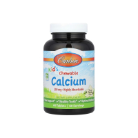Кальцій дитячий Carlson labs Kids Chewable Calcium (ваніль) 60 таблеток
