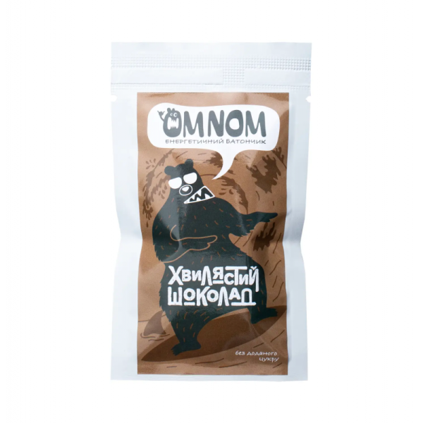 Батончик энергетический OMNOM (волнистый шоколад) 50 г