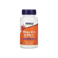 Витамины Now Foods Mega D-3&MK-7, 120 капсул