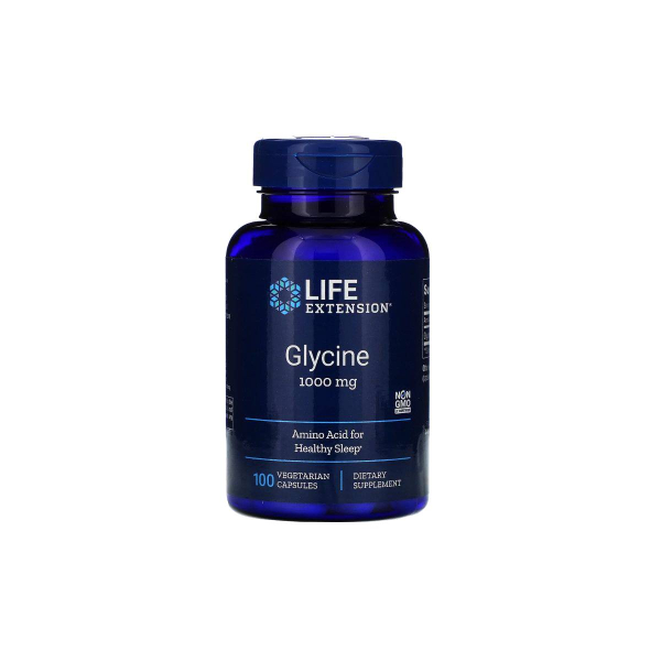 Глицин Life Extension Glycine, 1000 мг, 100 капсул