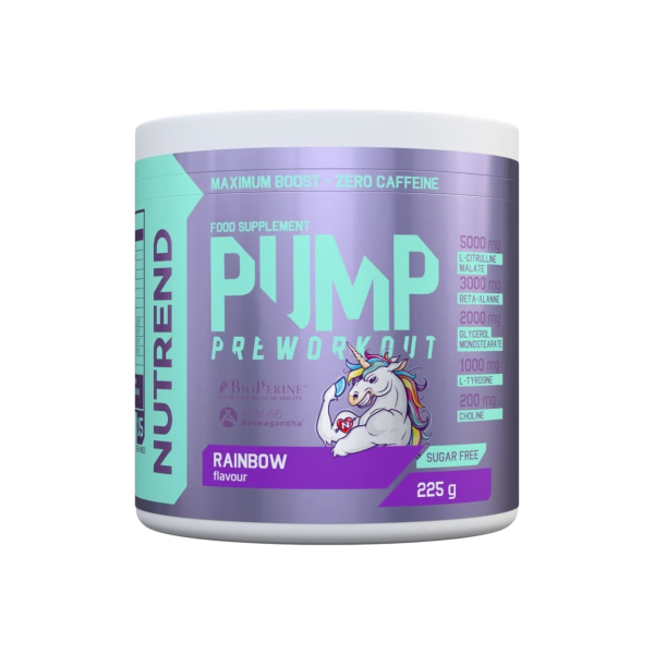 Передтренувальний комплекс Nutrend Pump Pre-Workout (ягідний сплеск) 225 г
