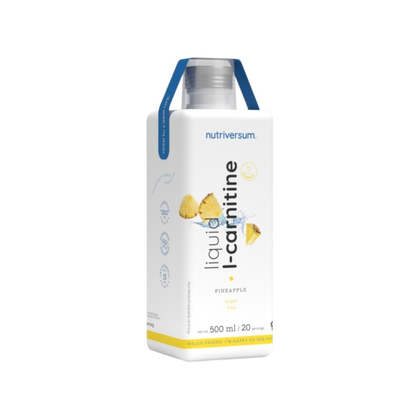 Жидкий L-карнитин Nutriversum L-Carnitine Sugar Free, 3000 мг (ананас) 500 мл