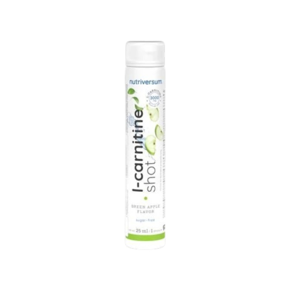 Жидкий L-карнитин шот Nutriversum L-Carnitine 3000 мг Shot (зеленое яблоко) 25 мл