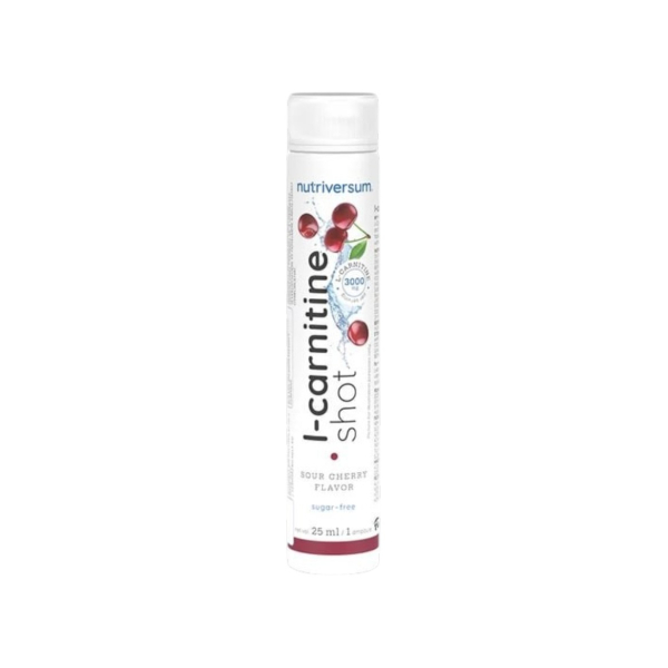 Жидкий L-карнитин шот Nutriversum L-Carnitine 3000 мг Shot (кислая вишня) 25 мл
