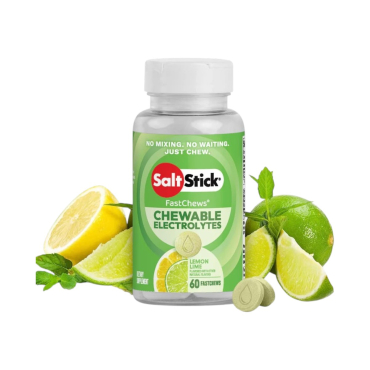 Жевательные солевые таблетки SaltStick Fastchews (лимон - лайм) 60 таблеток