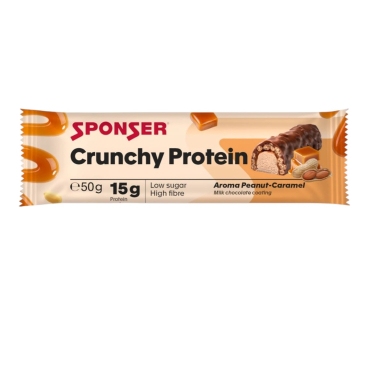 Протеїновий батончик Sponser Crunchy Protein Bar (арахіс & карамель) 50 г