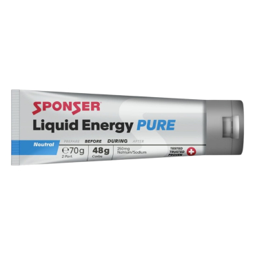Гель вуглеводний Sponser Liquid Energy Gels Pure (нейтральний)  70 г