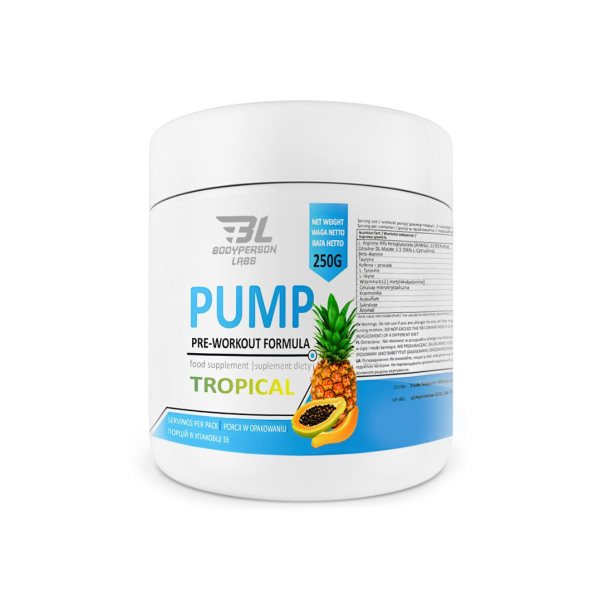 Передтренувальний комплекс Bodyperson Labs Pre-Workout Formula (тропічний) 250 г