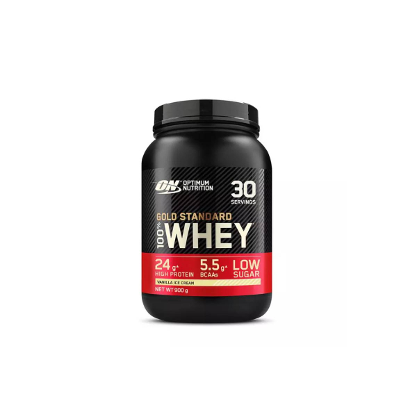 Сироватковий протеїн Optimum Nutrition Gold Standard 100% Whey (ванільне морозиво) 900 г