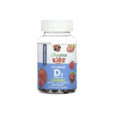 Вітамін D для дітей Lifeable Vitamin D Kids, 60 жуйок