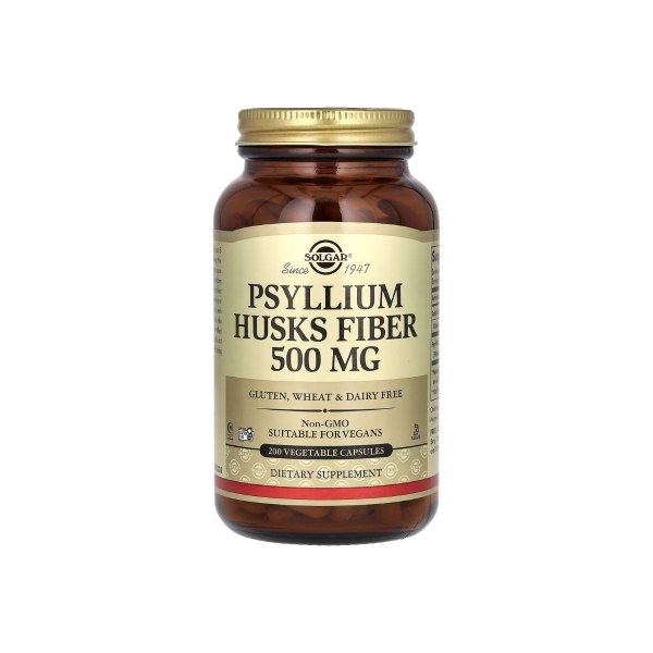 Псиліум Solgar Psyllium Husks Fiber, 500 мг, 200 капсул