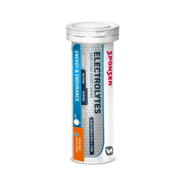 Электролиты в таблетках Sponser Electrolytes (фруктовый микс) 45 г