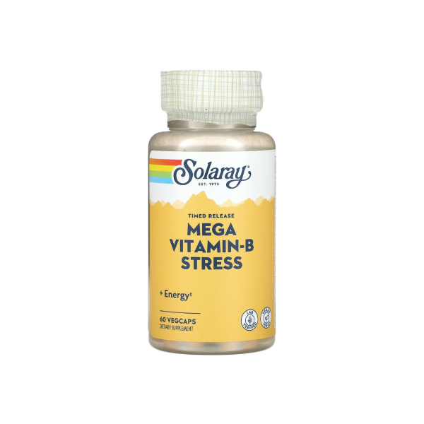Вітамін Solaray Mega Vitamin B-Stress, 60 капсул