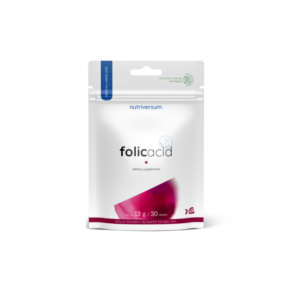 Фолієва кислота Nutriversum Folic Acid, 30 таблеток