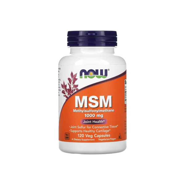Метилсульфонилметан Now Foods MSM, 1000 мг, 120 капсул