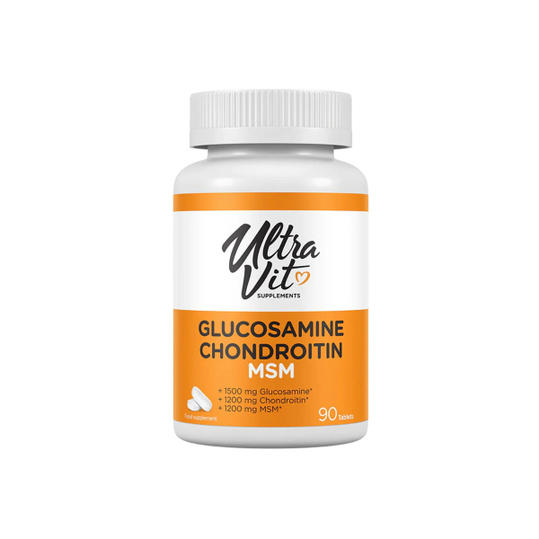 Глюкозамін, хондроїтин та МСМ UltraVit Glucosamine Chondroitin MSM, 90 таблеток