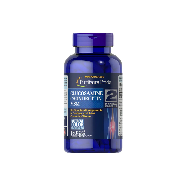 Комплекс для суставов Puritan's Pride Glucosamine Chondroitin MSM Triple Strength, 180 таблеток