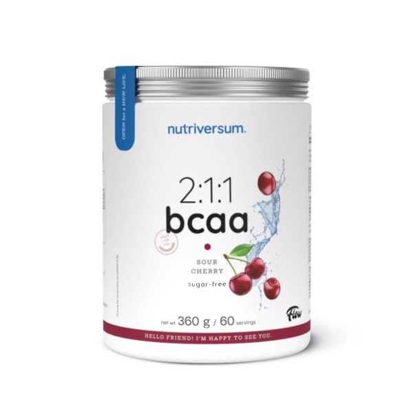 Амінокислоти Nutriversum 2:1:1 BCAA sugar free (кисла вишня) 360 г 