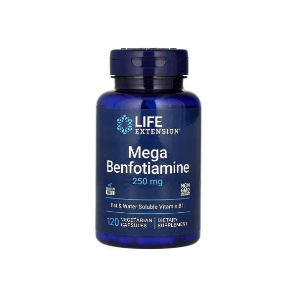 Бенфотіамін Life Extension Mega Benfotiamine, 250 мг, 120 капсул