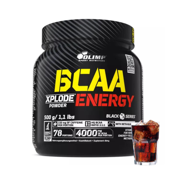 Амінокислоти Olimp BCAA Xplode Energy (кола) 500 г 