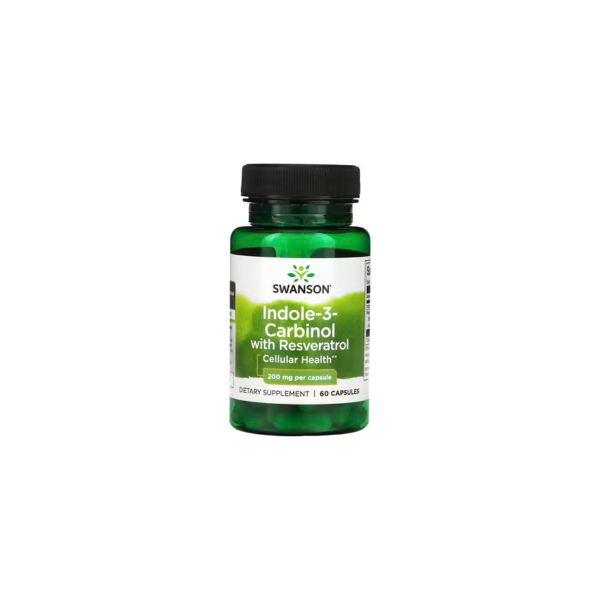 Добавка Swanson Indole-3-Carbinol with Resveratrol, 200 мг, 60 капсул