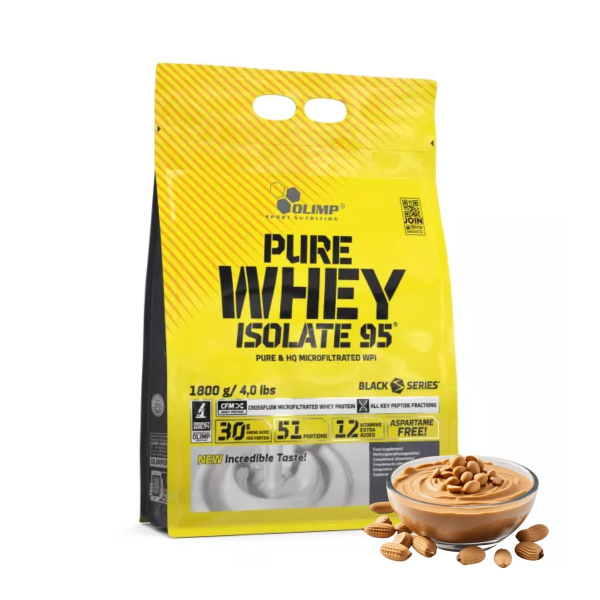 Протеин Olimp Pure Whey Isolate 95 (арахисовая паста) 1800 г