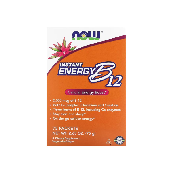 Витамин Now Foods B12 Instant Energy Packets, 75 пакетиков