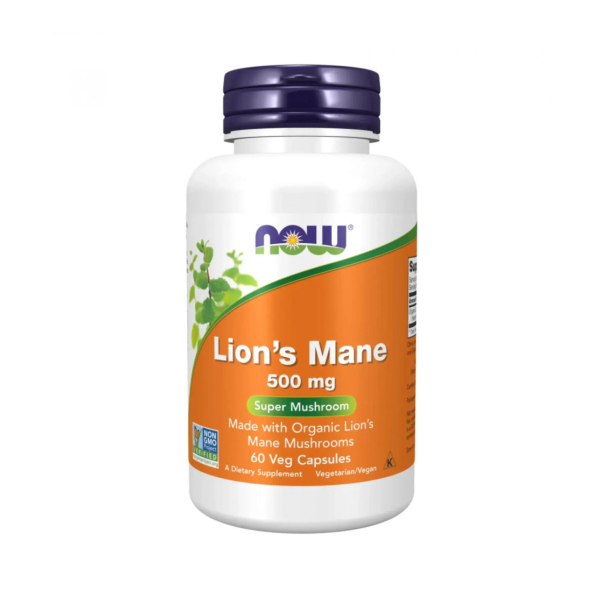 Їжовик гребінчастий Now Foods Lion's Mane, 500 мг, 60 капсул