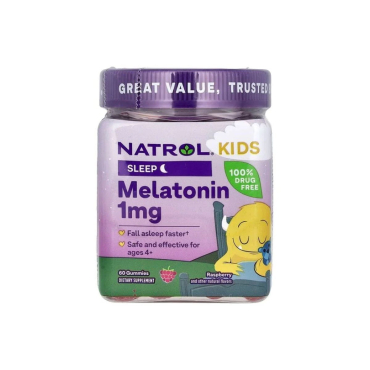 Мелатонин для детей Natrol Kids Melatonin, 1 мг, 60 жуек
