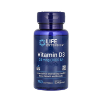 Вітамін Life Extension Vitamin D3, 25 мкг (1000 IU), 250 софтгелів