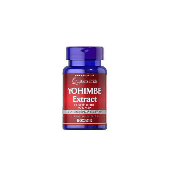Добавка Puritan's Pride Yohimbe Extract, 1000 мг, 50 капсул