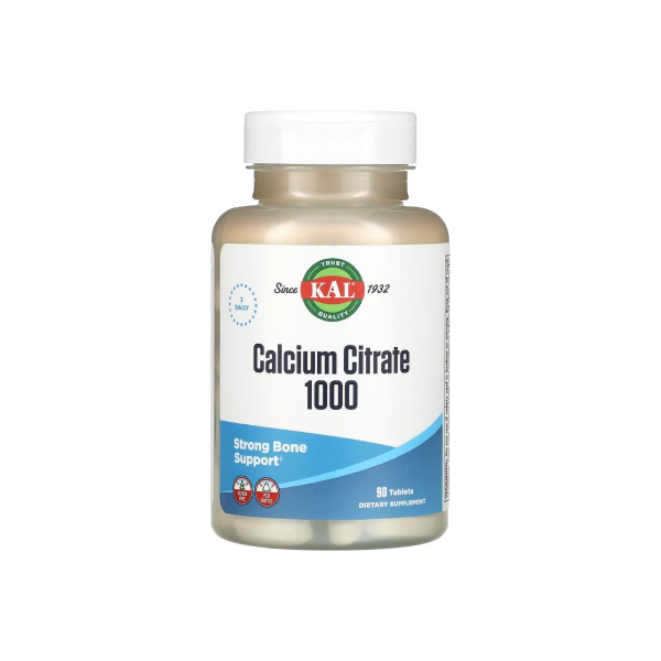 Цитрат кальцію KAL Calcium Citrate, 1000 мг, 90 таблеток