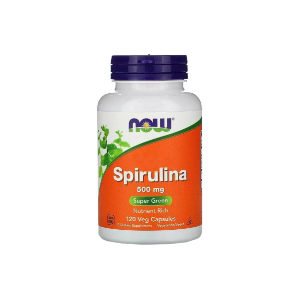 Спіруліна Now Foods Spirulina 500 мг, 120 капсул