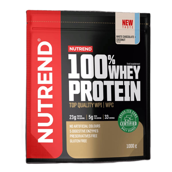 Протеин Nutrend 100% Whey Protein (белый шоколад + кокос) 1000 г