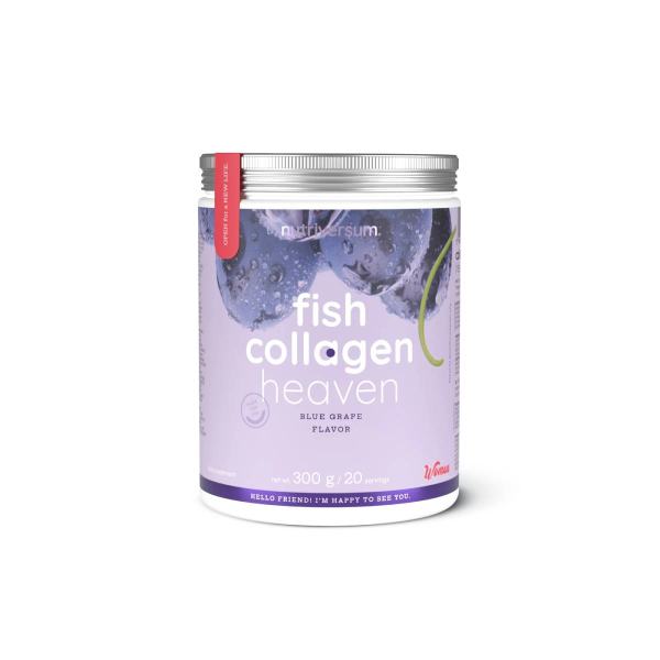Колаген для жінок Nutriversum Fish Collagen Heaven (блакитний виноград) 300 г