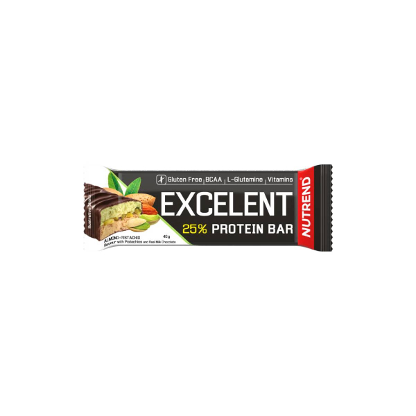 Протеїновий батончик Nutrend Excelent Bar Double (мигдаль + фісташки) 40 г 